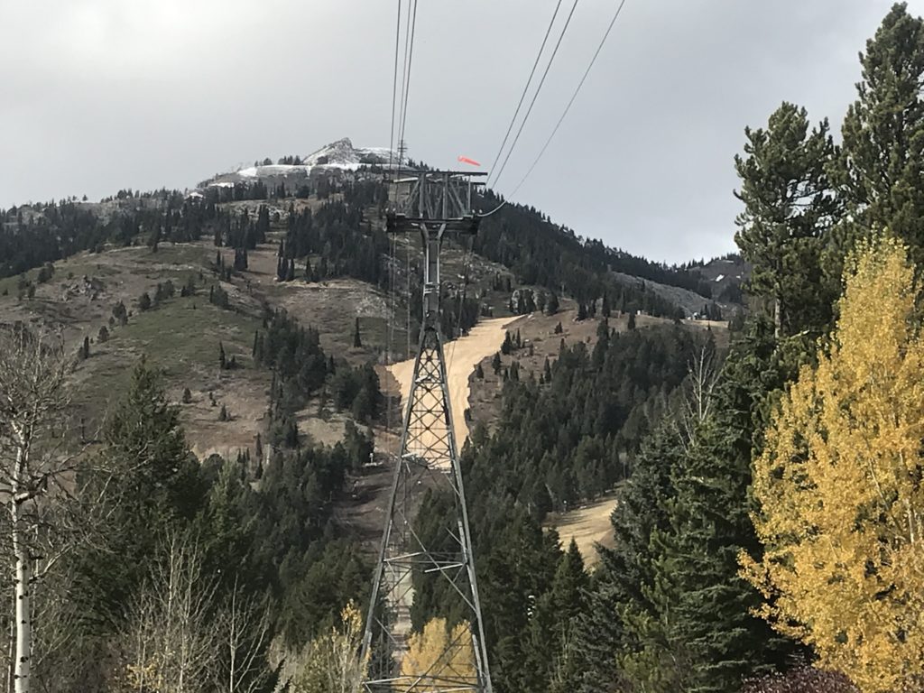 Jackson Hole Ski area and tram cables