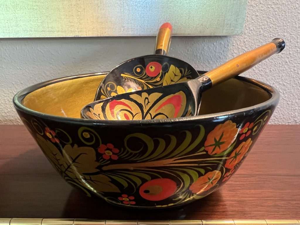 Russian painted bowl from my grandparents