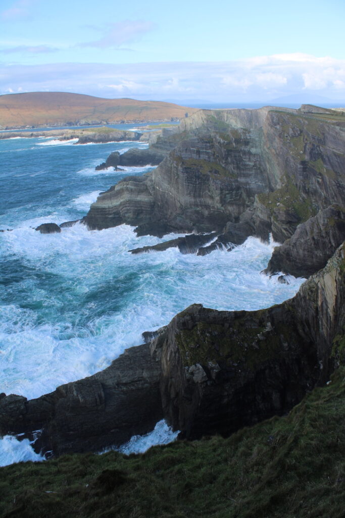 View of the cliffs of Kerry, traveling in Ireland
