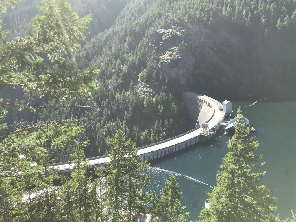 Dam at Ross Lake, North Cascades Highway