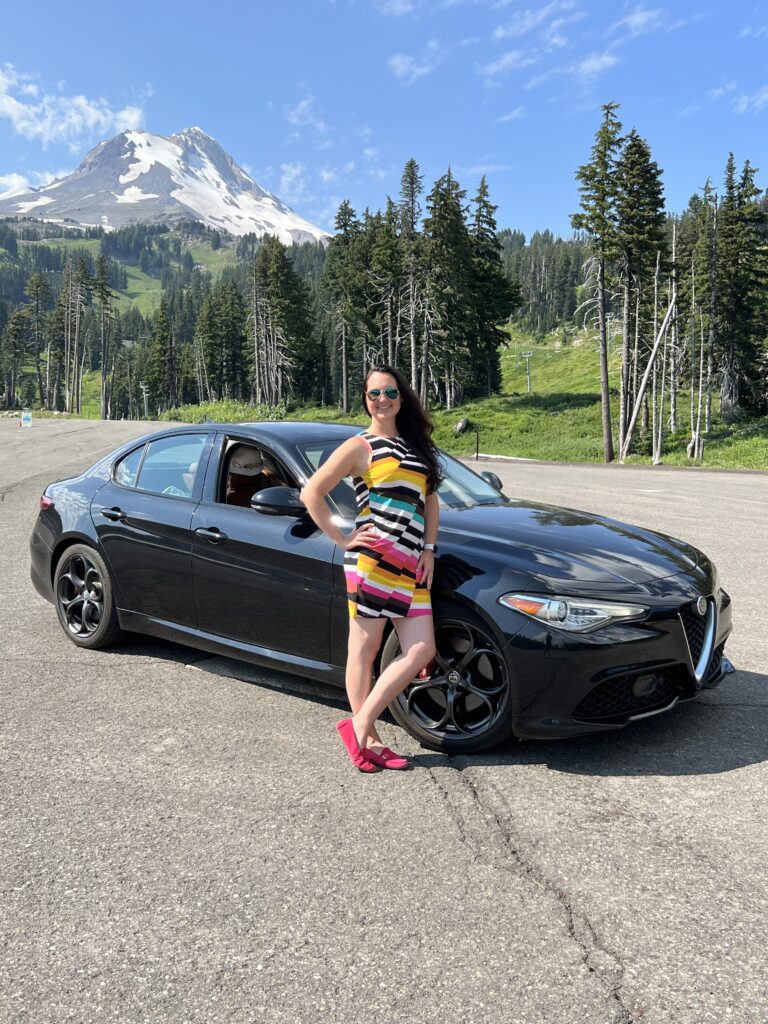 Julie and Giulia at Mt Hood, OR