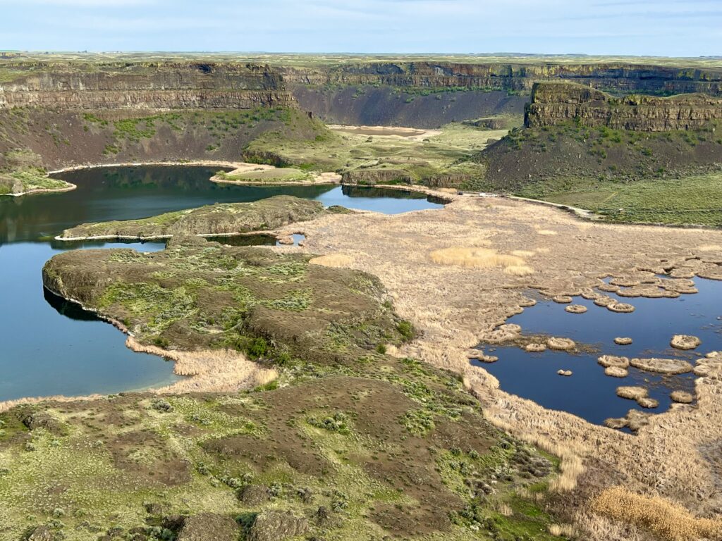 Dry falls and remaining plunge pools