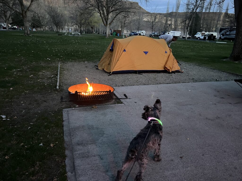 Campsite at Banks Lake