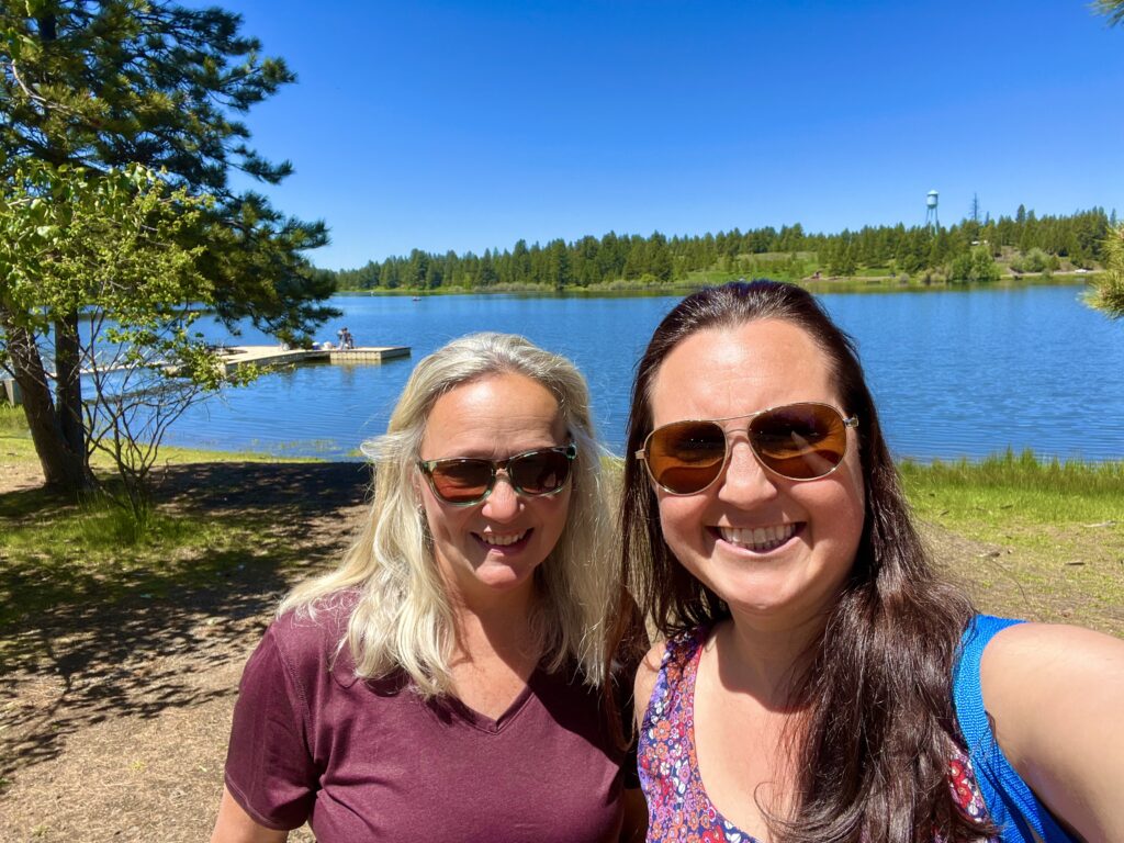 Julie and N at Winchester Lake