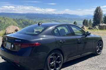 Giulia at a view point